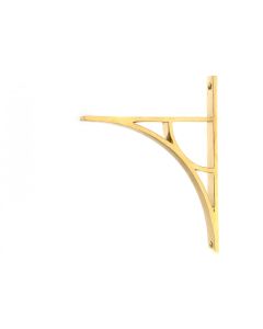 From the Anvil Polished Brass Tyne Shelf Bracket 260mm x 200mm 51165