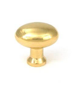 Polished Brass Moore Cabinet Knob 38mm From The Anvil