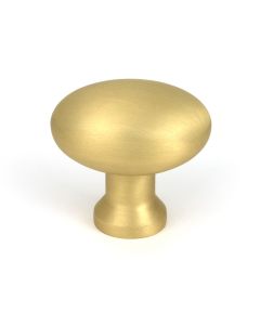 Satin Brass Moore Cabinet Knob 38mm From The Anvil