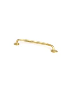 Polished Brass Moore Pull Handle Medium From The Anvil