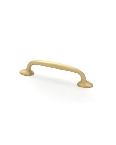 Satin Brass Moore Pull Handle Small From The Anvil