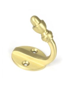 From the Anvil Satin Brass Coat Hook 51300