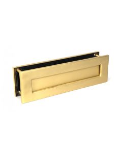 From the Anvil Satin Brass Traditional Letterbox 51308