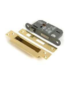 Polished Brass 65mm 5 Lever Bs Sash Lock From The Anvil