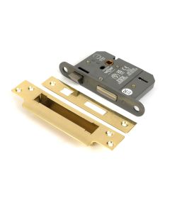 Polished Brass 76mm 5 Lever Bs Sash Lock From The Anvil