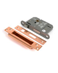 Polished Bronze 76mm 5 Lever Bs Sash Lock Ka From The Anvil
