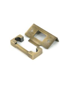 Aged Brass 13mm door Rebate Kit For Deadbolt From The Anvil