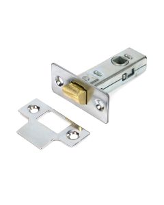 Polished Chrome 65mm tubular Mortice Latch From The Anvil