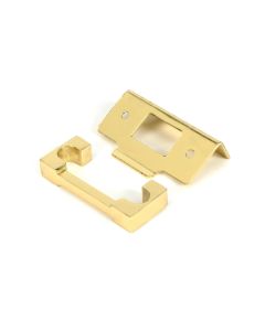 Polished Brass 13mm door Rebate Kit For Heavy Duty Latch From The Anvil