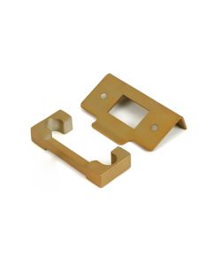 Satin Brass 13mm door Rebate Kit For Heavy Duty Latch From The Anvil