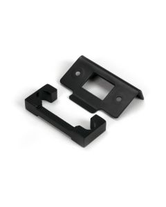 Black 13mm door Rebate Kit For Heavy Duty Latch From The Anvil