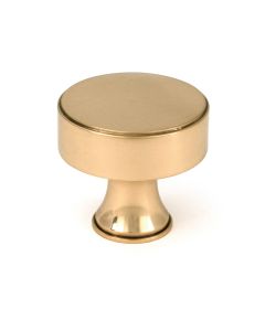 Polished Bronze Scully Cabinet Knob 38mm From The Anvil