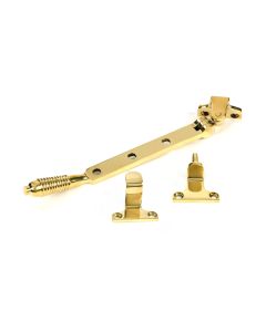 Polished Brass 204mm Reeded Stay Steel Window From The Anvil