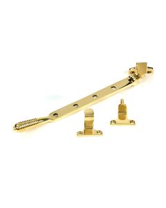 Polished Brass 254mm Reeded Stay Steel Window From The Anvil