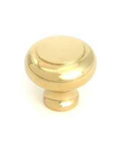 Polished Brass Regency Cabinet Knob Large From The Anvil