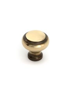 Aged Brass Regency Cabinet Knob Small From The Anvil
