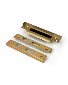 Satin Brass 13mm door Rebate Kit For Sash Lock From The Anvil