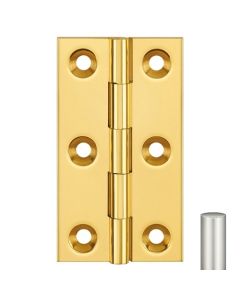 Simonswerk 1010 Solid Drawn Unwashered Brass Butt Hinges 75mm X 50mm C/W Screws Pearl Nickel Plated