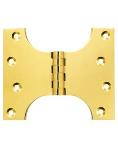 Simonswerk P0550 Unwashered Brass Parliament Hinges 101.6mm x 64mm x 102mm c/w Screws Polished Brass