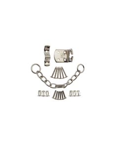 PVCU DOOR CHAIN.BRASS.POLY BAG POLISHED CHROME