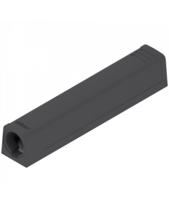 BLUM 956A1201.BL TIP-ON long version adapter plate for doors, straight (20/32 mm), terra black