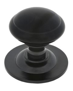 From The Anvil 83506 Black Round Centre Door Knob
