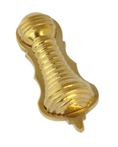 From The Anvil 83554 Polished Brass Beehive Escutcheon