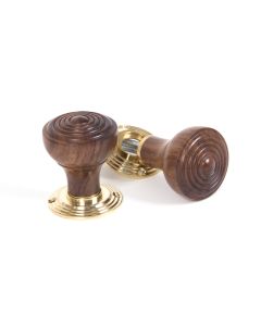 From The Anvil 83562 Rosewood Ringed Mortice/Rim Knob Set