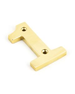 From The Anvil 83711 Polished Brass Numeral 1