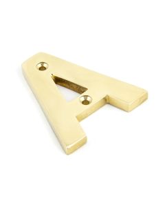 From The Anvil 83801A Polished Brass Letter A