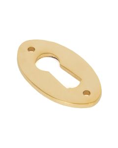 From The Anvil 83812 Polished Brass Oval Escutcheon