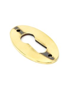 From The Anvil 83818 Aged Brass Oval Escutcheon