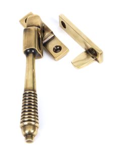 From The Anvil 83911 Aged Brass Night-Vent Locking Reeded Fastener