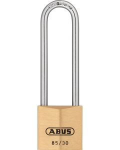 ABUS 85/30HB65 Brass Key Differed Long Shackle Brass Padlock 85 Size 30mm