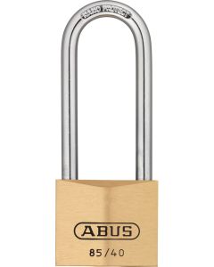 ABUS 85/40HB63 Brass Key Differed Long Shackle Brass Padlock 85 Size 40mm