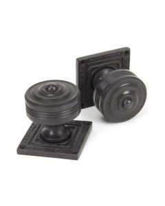 From The Anvil 90293 Aged Bronze Tewkesbury Square Mortice Knob Set