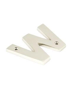 From The Anvil 90303W Polished Nickel Letter W