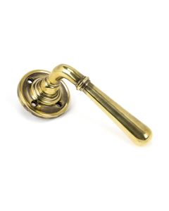 From The Anvil 91418 Aged Brass Newbury Lever on Rose Set