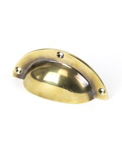 From The Anvil 91522 Aged Brass 4" Plain Drawer Pull