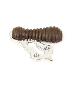 From The Anvil 91534 Rosewood & Polished Nickel Beehive Escutcheon