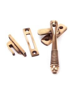Polished Bronze Locking Reeded Fastener From The Anvil