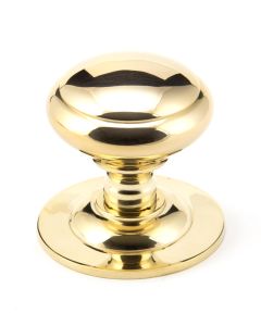 From The Anvil 91977 Polished Brass Round Centre Door Knob
