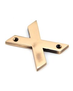 From The Anvil 92031X Polished Bronze Letter X