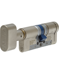 ABUS KX60N Z35/K35 B/E KD 70mm Thumbturn Eurocylinder BSi 3 Star , SS312, SBD Satin Nickel two Keys