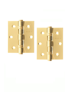Atlantic Ball Bearing Hinges 3" x 2.5" x 2.5mm - Polished Brass A2HB32525BP