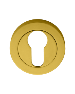 Carlisle Brass AA1 Escutcheon - Euro Profile On Concealed Fix Round Rose 51mm Polished Brass
