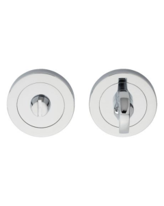 Carlisle Brass AA12LCP Turn & Release On Concealed Fix Round Rose (4.9 X 80mm Longer Spindle) 51mm Polished Chrome