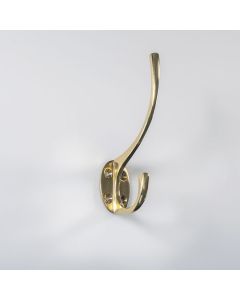 Carlisle Brass AA25 Victorian - Hat & Coat Hook 127mm Polished Brass