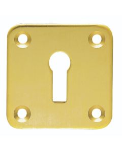 Carlisle Brass AA4 Victorian Lock Profile Square Escutcheon Face Fix 51mm Polished Brass