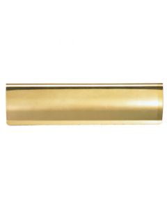 Carlisle Brass AA52 Letter Tidy - Curved Pattern 300mm x 95mm Polished Brass